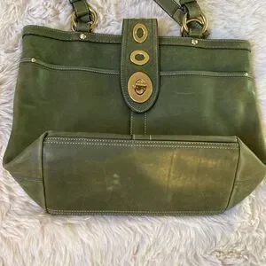 Coach | Bags | Vintage Coach Lily Legacyturnlock Green Leather